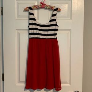 Judith March Red & Black Dress